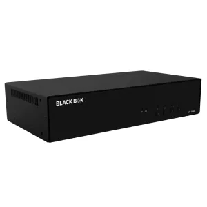 Black Box KVS4-2004VX Secure KVM Switch, NIAP 4.0 Certified - 4-Port, Dual-Monitor, DisplayPort, CAC