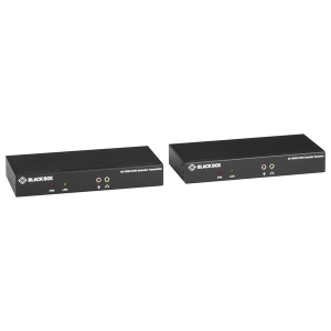 Black Box KVXLCH-100 KVM Extender Kit over CATx, Single-Monitor, HDMI 4K30, USB 2.0, Audio, Serial, Local Video Out