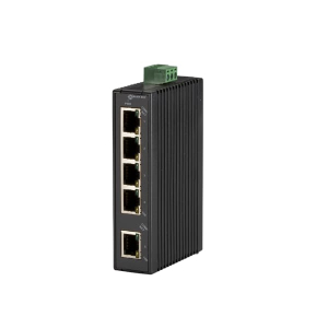 Black Box LBH120A-H LBH120 Series Fast Ethernet (100-Mbps) Hardened Temperature Switch - (5) 10/100-Mbps Copper RJ45, 12-48V DC-Power