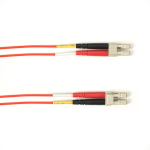 Black Box FOLZHM4-002M-LCLC-RD Colored Fiber OM4 50/125 Multimode Fiber Optic Patch Cable - LSZH LC to LC Red 2-m (6.5-ft.)