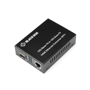 Black Box LGC220A Pure Networking 10 Gigabit (10 Gbps) Media Converter, 10 Gbps Copper to 10 Gbps Fiber SFP+