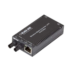 Black Box LHC013A-R4 Multi Power Miniature Fast Ethernet (100 Mbps) Media Converter, 10/100 Mbps Copper to 100 Mbps Multimode Fiber, 1300nm, 2km