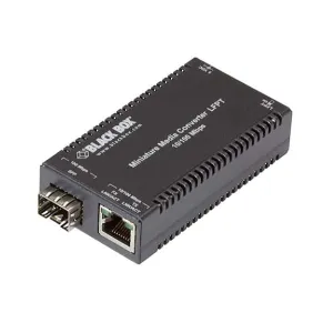 Black Box LHC301A-R4 MultiPower Miniature Fast Ethernet (100-Mbps) Media Converter - 10/100-Mbps Copper to 100-Mbps Fiber SFP