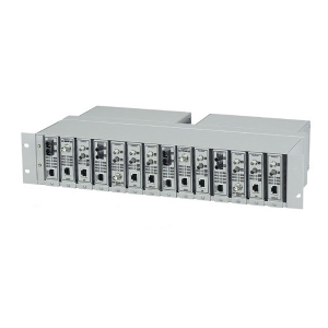 Black Box LMC200-2PS FLEXPOINT Media Converter Chassis, 14-Slot, Rackmount, Dual AC Power Supply
