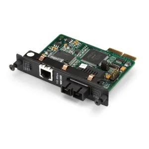 Black Box LMC5023C-R3 HDMCS II Fast Ethernet (100-Mbps) Managed Media Converter - 100-Mbps Copper to 100-Mbps Multimode Fiber 1300nm 2km
