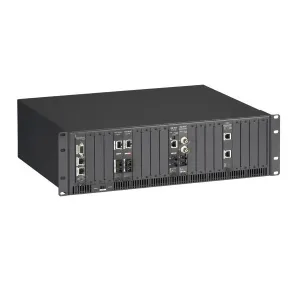 Black Box LMC5207A-R3 HDMCS II Managed Media Converter Chassis - 20-Slot Rackmount Dual AC Power
