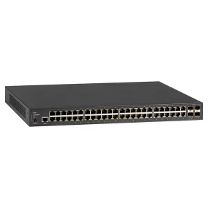 Black Box LPB3052A Gigabit Ethernet (1000-Mbps) Managed PoE+ Switch - 10/100/1000-Mbps Copper RJ45 PoE+ 1G/10G SFP+