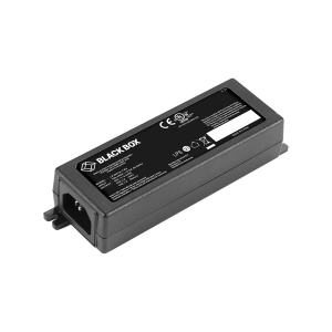 Black Box LPJ001A-T-R2 POE+ Gigabit Ethernet Injector, 802.3at, 1-Port