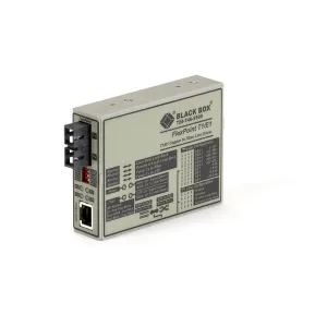 Black Box MT663A-SSC FlexPoint Managed T1/E1 Media Converter - T1/E1 Copper to Singlemode Fiber 1300nm 28km SC
