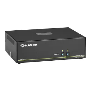 Black Box SS2P-SH-HDMI-U Secure KVM Switch NIAP 3.0 Certified - 2-Port Single-Monitor HDMI 4K60 USB Audio GSA TAA