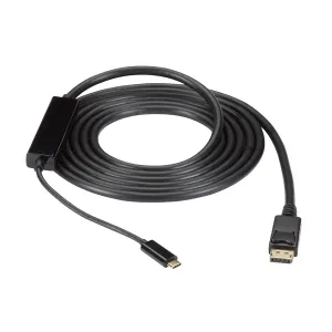 Black Box VA-USBC31-DP12M-010 USB-C Adapter Cable USB-C to DisplayPort Adapter 4K60 DP 1.2 Alt Mode 10-ft. (3.0-m)