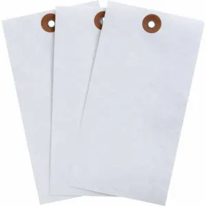 Brady 102039 Blank Tyvek Tags, Weatherproof, Tear-Resistant Tyvek, 6.25 in H x 3.125 in W, White, Pack of 1000 pcs