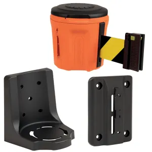 Brady 1132636 5.5 in H x 7 in Diameter Black, Yellow Plastic, EasyExtend Head Unit w/Magnetic Support Bracket and Clip - Black/Yellow Belt, Kit