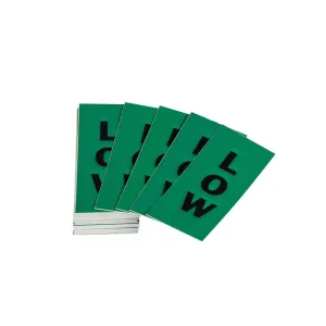 Brady 176241 "Low" Ammonia (IIAR) Pipe Marker Label Kit Replenishment Labels Polyester with Polyester Overlaminate Green 2.25 in x 1 in