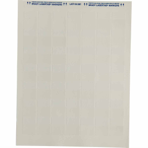 Brady LAT-18-361-0.25 LaserTab Self Laminating Polyester Labels