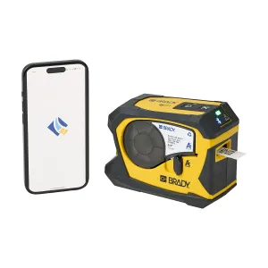 Brady M211 4 in H x 5.4 in W x 2.6 in D Yellow/Black, M211 Portable Bluetooth Printer