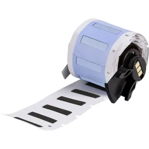 Brady M6-125-1-342-BK PermaSleeve Heat Shrink Wire and Cable Labels for M6 M7 Printers - 0.125" Dia x 1", Black