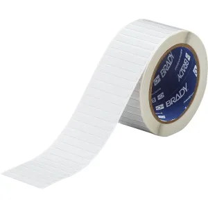 Brady THT-15-777-2.5 3" Core Glossy White Polyimide Non-Reflow Circuit Board Labels, Label/Tape Size - 0.25 in H x 2 in W