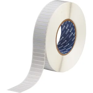 Brady THT-43-777-10 3" Core Glossy White Polyimide Non-Reflow Circuit Board Labels, Label/Tape Size - 0.25 in H x 1.25 in W