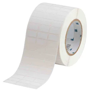 Brady THT-5-472-10 3" Core High Temperature Flame Retardant Die-Cut Wire Wraps, White, Label/Tape Size - 0.5 in H x 1 in W