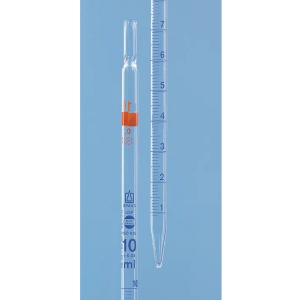 BrandTech 27513 Graduated Pipettes, USP, BLAUBRAND Type 2, Total Delivery, Class AS, td, ex, AR-GLAS, DE-M 10ml