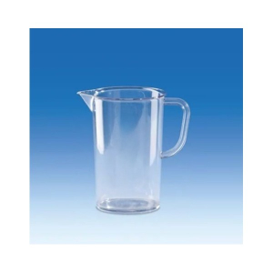 BrandTech 44191 500mL Graduated Pitcher, Styrene-Acrylonitrile Copolymer, Molded Graduations, Pack of 6