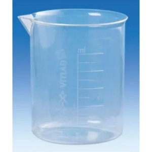 BrandTech 61095 250mL Griffin Beaker, Polymethylpentene, Molded Graduations, Pack of 6