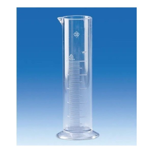 BrandTech 64291 100mL Graduated Cylinder, Styrene-Acrylonitrile Copolymer, Low Form, Molded Graduations, Pack of 12