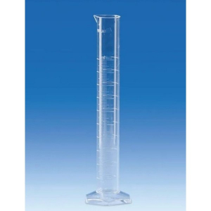BrandTech 65204 1000mL Graduated Cylinder, Polymethylpentene, Molded Graduations, Class A cert