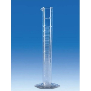 BrandTech 65091 250mL Graduated Cylinder, Styrene-Acrylonitrile Copolymer, Low Form, Molded Graduations, Pack of 6