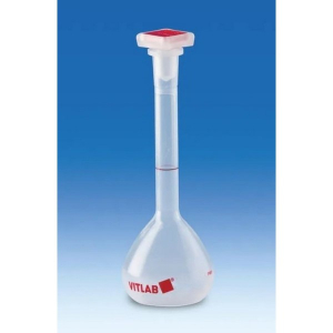 BrandTech 67104 25mL Volumetric Flask, Polypropylene, Normalisiert Stopper, Class A, Pack of 2