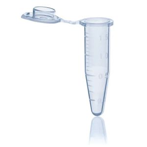 BrandTech 780422 Microcentrifuge Tube with Lid, N/S, Blue, 1.5 ml