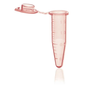 BrandTech 780424 Microcentrifuge Tube with Lid, N/S, Orange, 1.5 ml