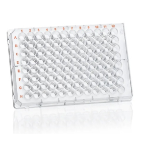 BrandTech 782082 96 Well Microtitration Plates, Transparent, CellGrade Premium, F-Bottom