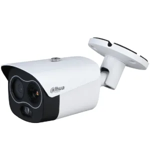 Dahua DHI-TPC-BF1241-TB10F12-S2 Lite Series EVX Thermal Network Mini Hybrid Temperature Measurement Bullet Camera, 10 mm Lens