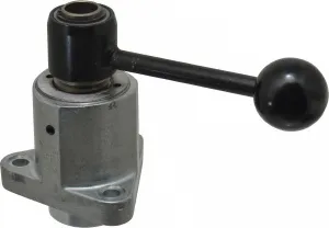 Destaco FL-160/-- 9,000 N, M8 Plunger, 16mm Plunger Dia, Flange Mt, Two Hand, Hand Lever Actuation, Variable Stroke Straight Line Action Clamp