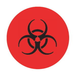 Diversified Biotech HEABHTS-1000 BioHazard Tough-Spots Labels in Roll for Easily Identify Biohazardous Samples, Orange, 3/8"