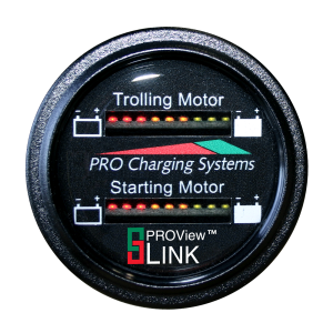 Dual Pro BFGWOM1136V/12V Dual Battery Fuel Gauge for One 36V & One 12V System