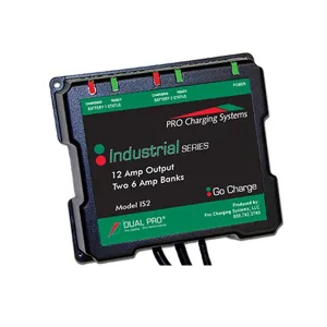 Dual Pro IS2 Industrial Series Charging System with (2) 12V Output 6 Amp Banks - 6 Amps