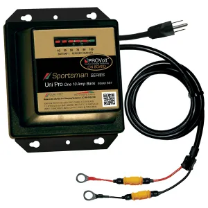 Dual Pro SS1 Sportsman Series Battery Charger with (1) 12V Output 10 Amp Bank 10 Amps