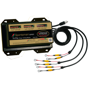 Dual Pro SS3 Sportsman Series Battery Charger with (3) Independent 12V Output 10 Amp Banks 30 Amps