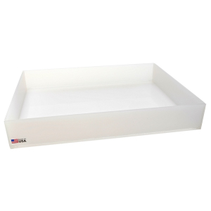 Dynalon 107314 20 x 15 x 3" I. D. PP Rectangular Tray