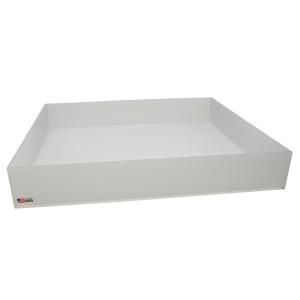 Dynalon 107334 26 x 22 x 4" I. D. PP Rectangular Tray