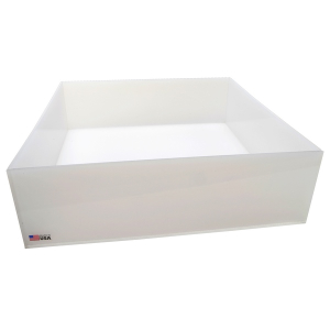 Dynalon 107344 20 x 20 x 6" I. D. PP Rectangular Tray