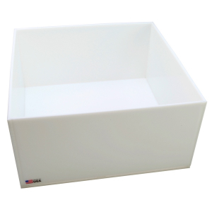 Dynalon 108874-8 16 x 16 x 8" I. D. HDPE Rectangular Tray