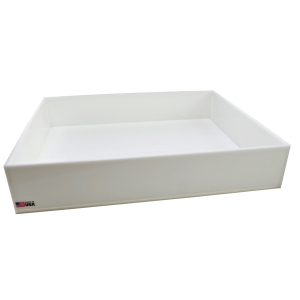 Dynalon 109924 22 x 18 x 4" I. D. HDPE Rectangular Tray