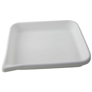Dynalon 409224 Flat Bottom Tray, White HDPE 15.625 x13.375 x 2.5"