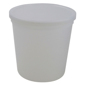 Dynalon 453555 Natural Disposable Specimen Container with Lid, PPCO 2200 mL