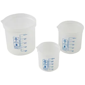 Dynalon 522135-0003 Beaker Set, PP 250, 500, 1000 mL