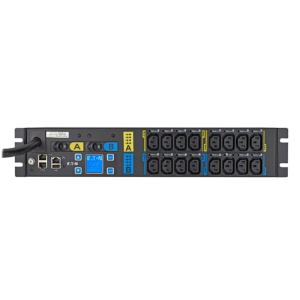 Eaton EMAU07-10 Managed Rack PDU, 2U, L6-30P Input, 5.76 kW Max, 200-240V, 24A, 10 ft Cord, Single-phase, Outlets: (16) C13 Outlet Grip